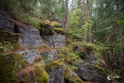 Felsen gestapelt