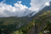 Wolken in den Bergen