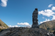 Steinerner Adler am Simplon Pass