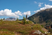 Steinerner Adler am Simplon Pass