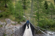 Hängebrücke an der Nufenenstraße