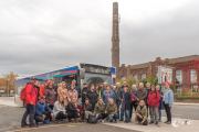 Gruppenfoto mit NEW Bus in Giesenkirchen